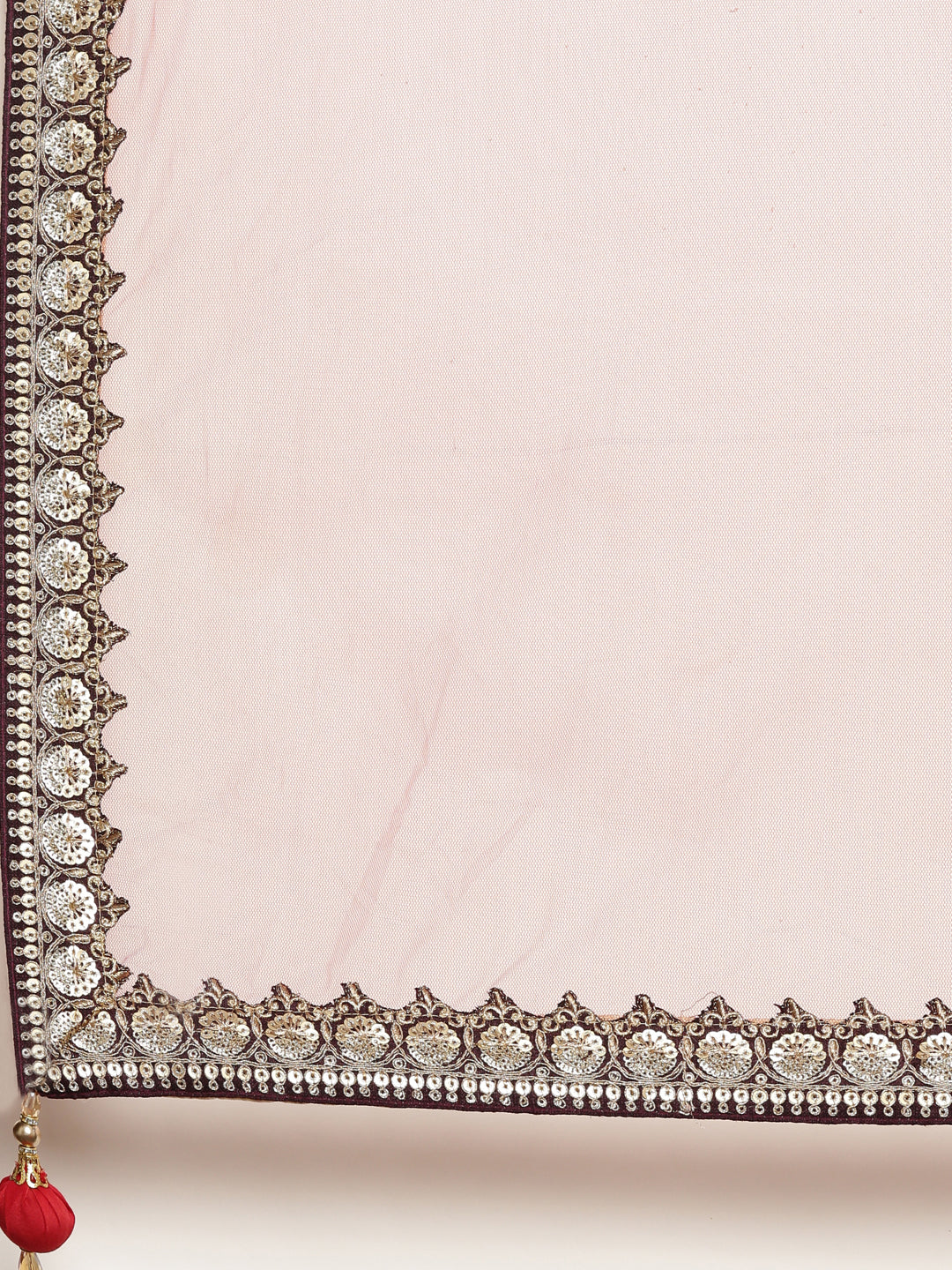 Neerus Red Embellished Lehenga Set