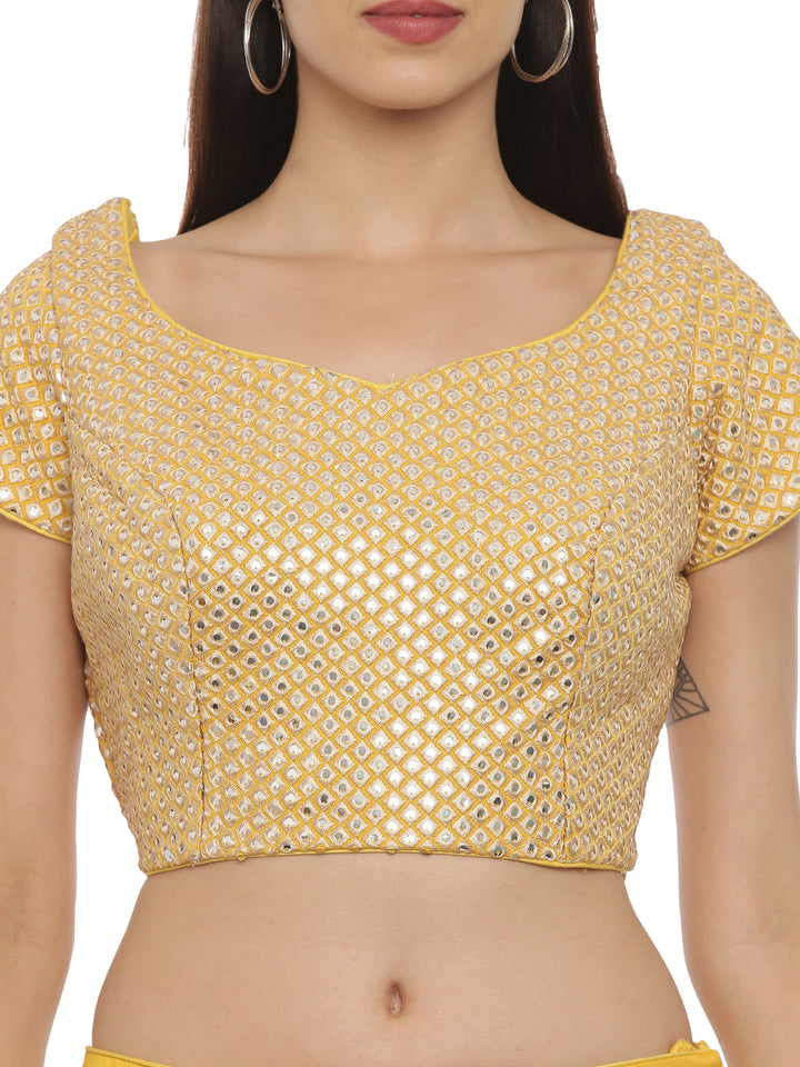 Neerus Yellow Embellished Lehenga Set