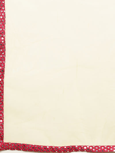 Neeru's Pink & Beige Embellished Lehenga Set