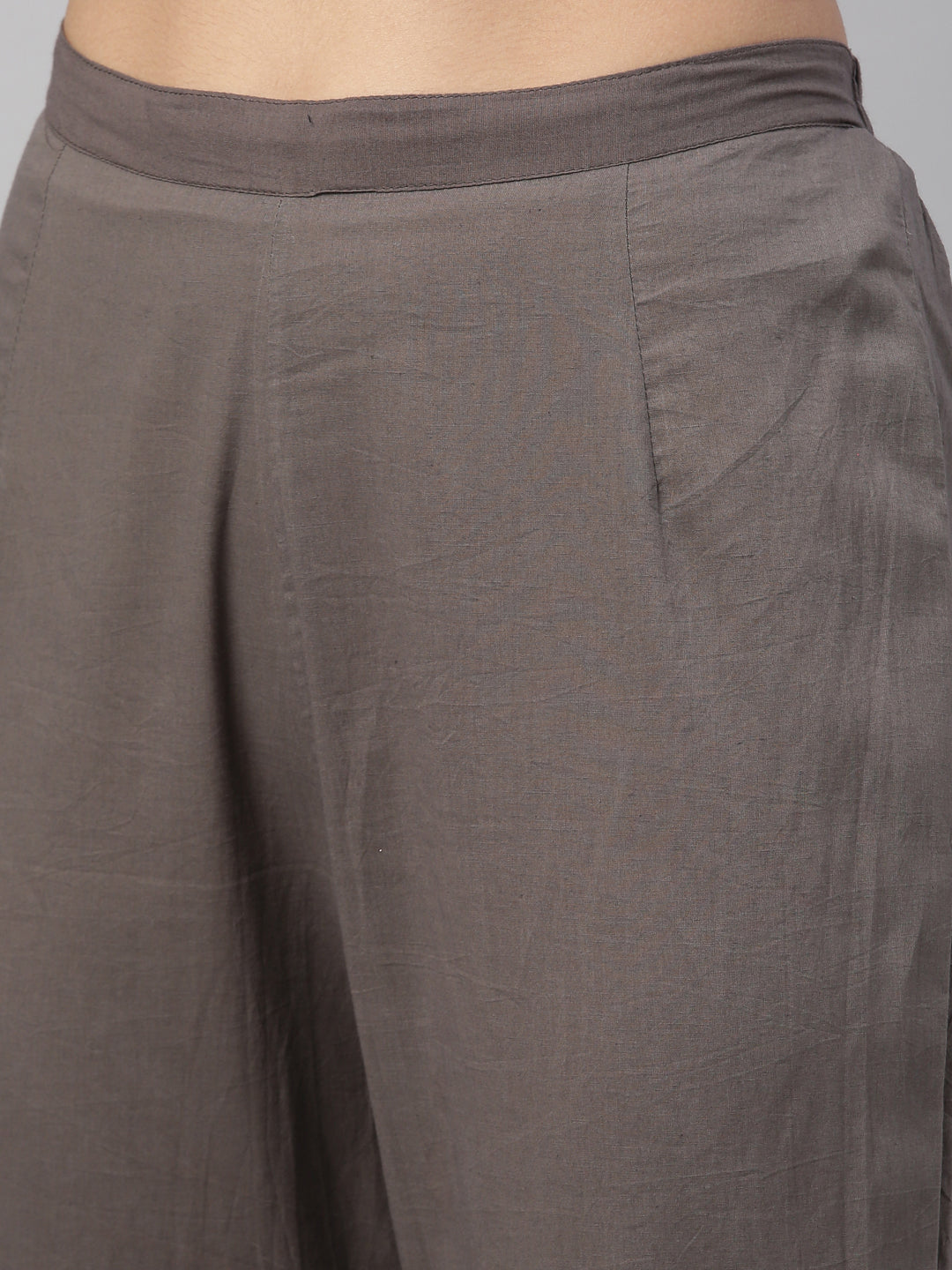 Neeru'S grey color, cotton fabric kurta set