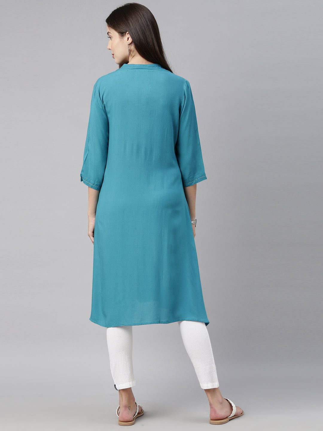 Neeru'S Blue Color, Rayon Fabric Tunic