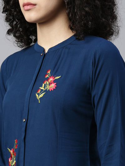 Neeru'S PEACOCK color, SLUB RAYON fabric Kurta