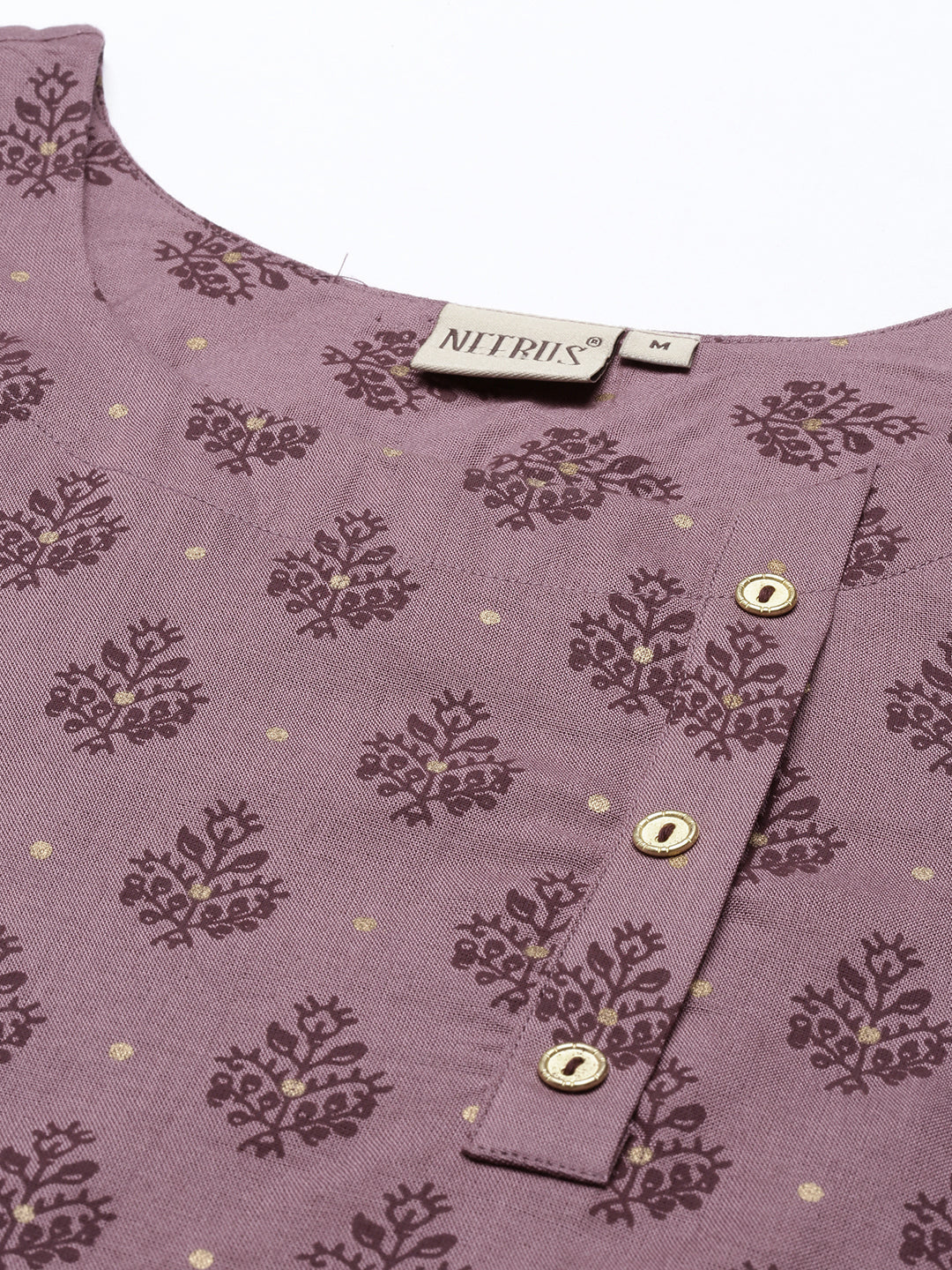Neeru's Onion Color Cotton Fabric Tunic