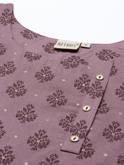 Neeru's Onion Color Cotton Fabric Tunic