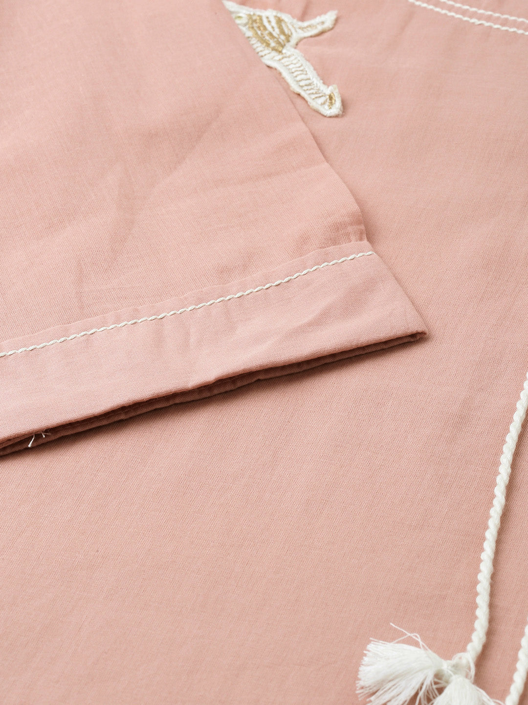 Neeru's Peach Flared Kurta