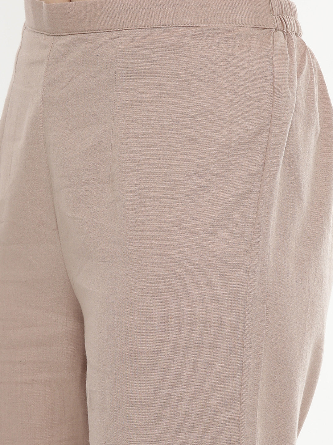 Neeru's Mauve Embroidered Straight Kurta