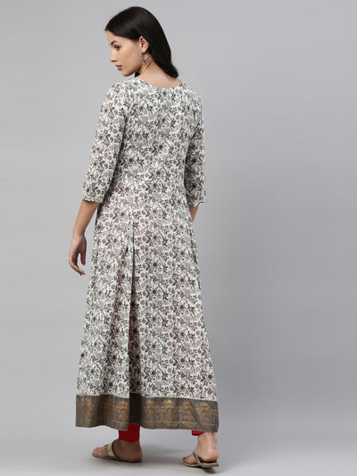 Neeru'S Gray Color, Cotton Fabric Tunic