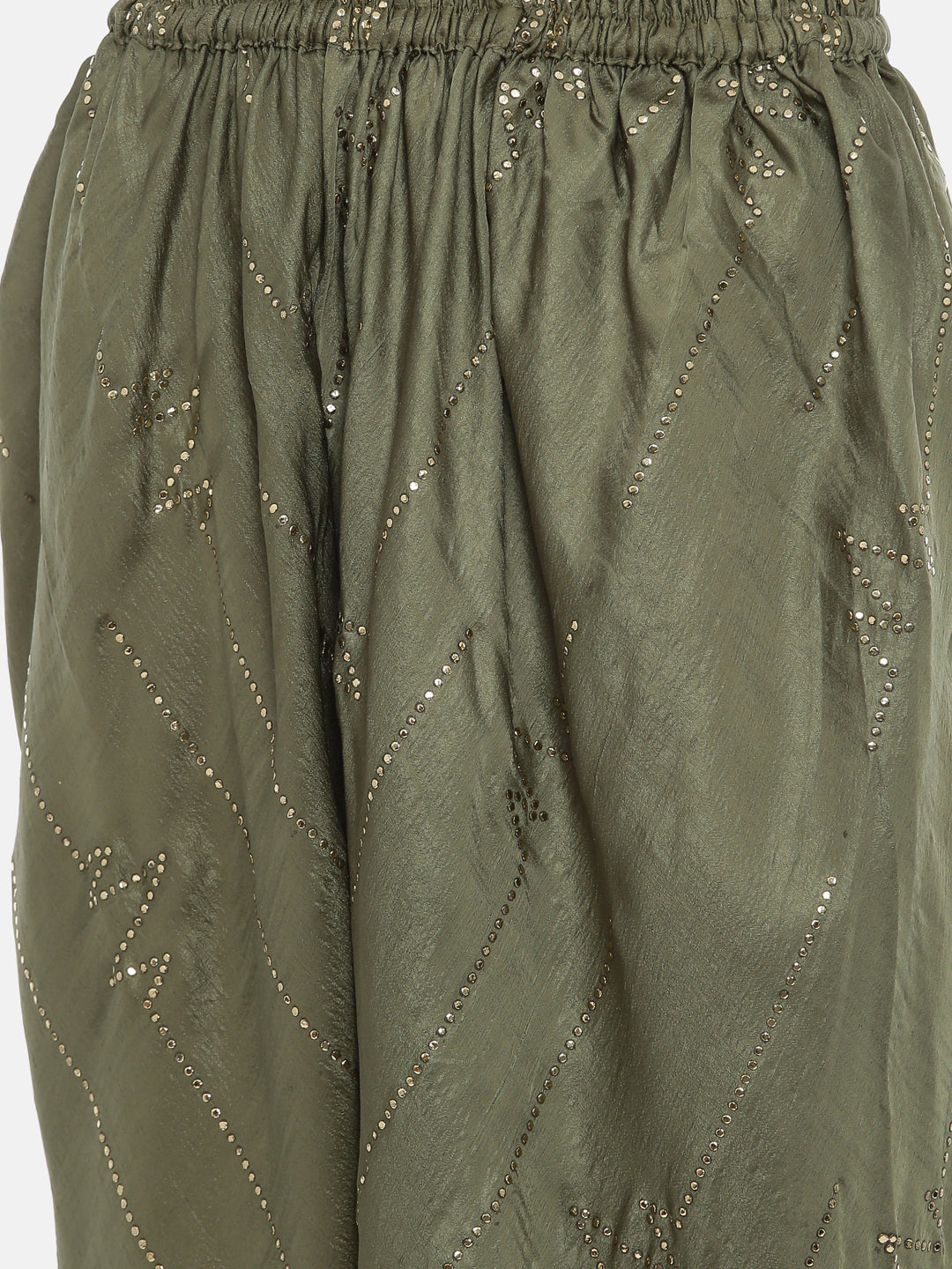 Neerus Yellow muslin embroidered high-low kurta - detail view 4