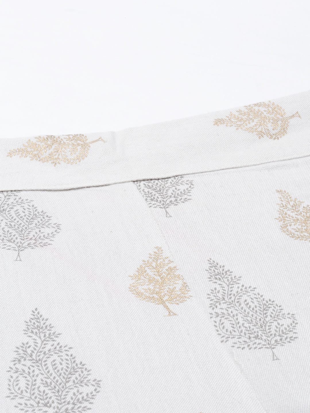 Neeru's Gray Color Cotton Print Fabric Plazzo