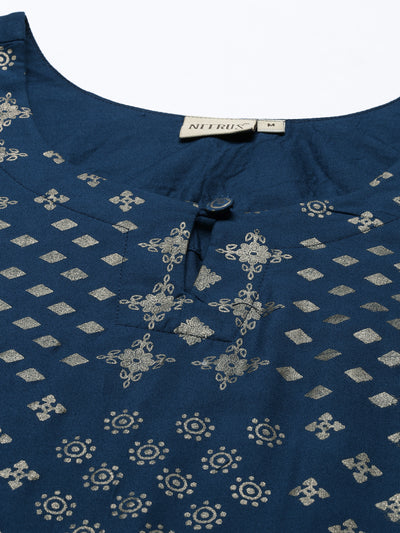 Neeru'S Blue Color, Rayon Fabric Tunic