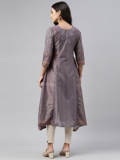 Neeru's Gray Color Model Fabric Tunic