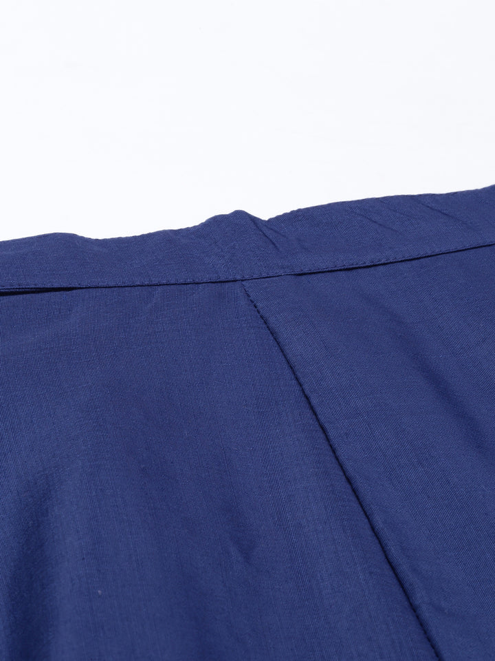 Neerus Blue Color Santoon Fabric Plazzo