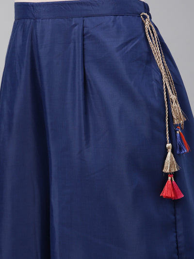 Neeru's Blue Color Santoon Fabric Plazzo