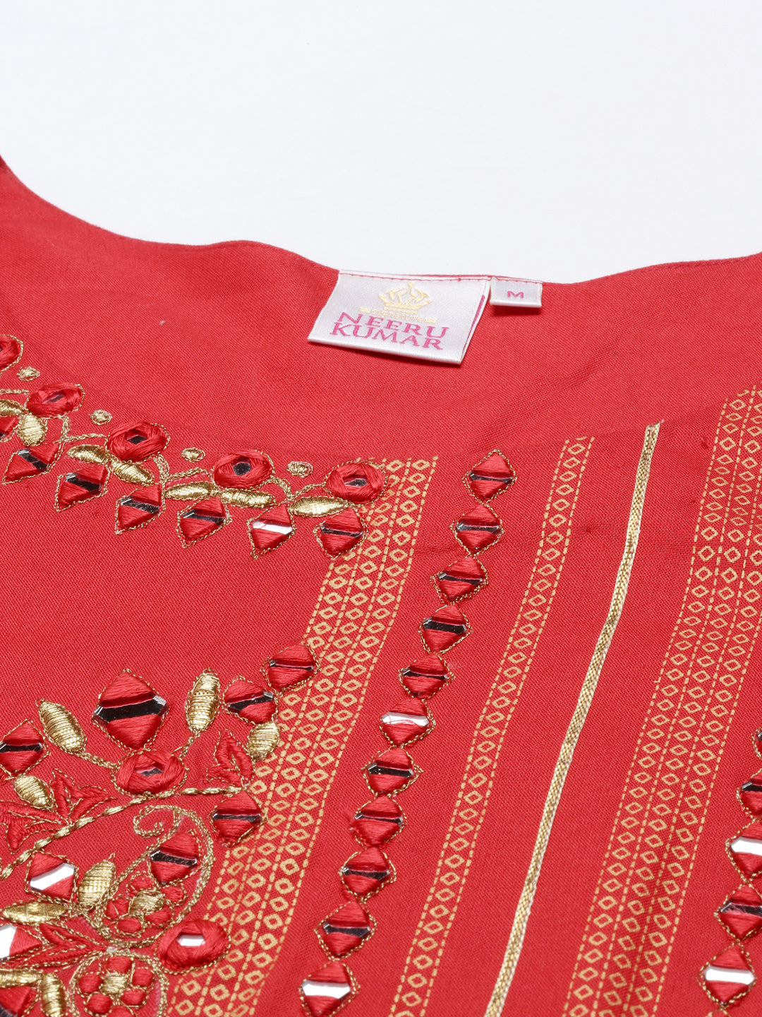 Neeru'S Red Color, Rayon Fabric Tunic
