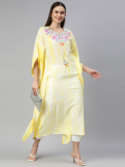 Neeru'S Yellow Color Muslin Fabric Kurta
