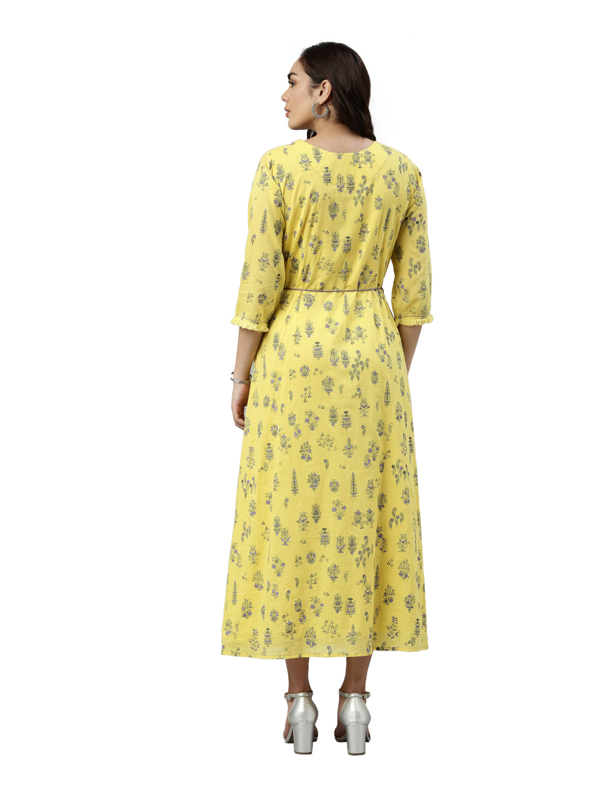 Neeru's Yellow Color Cotton Fabric Kurta