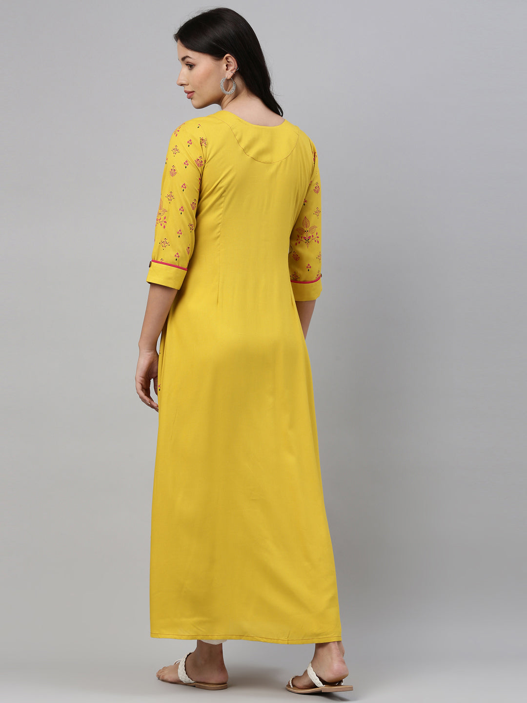 Neeru'S Mustard Color, Rayon Fabric Tunic