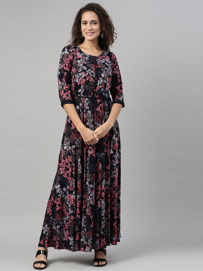 Neeru'S PINK color, RAYON fabric Kurta