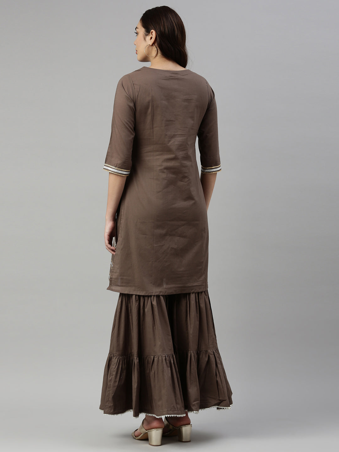 Neeru's M Green Color Rayon Fabric Kurta Set