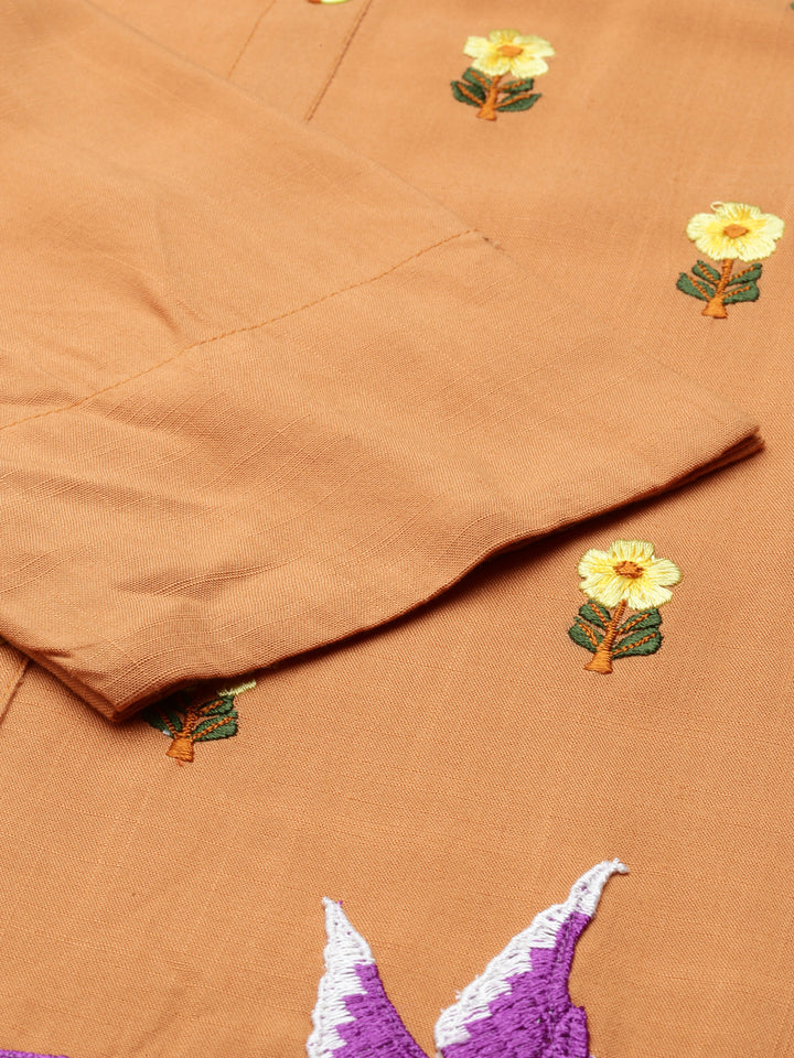 Neerus Mustard Color Rayon Fabric Kurta