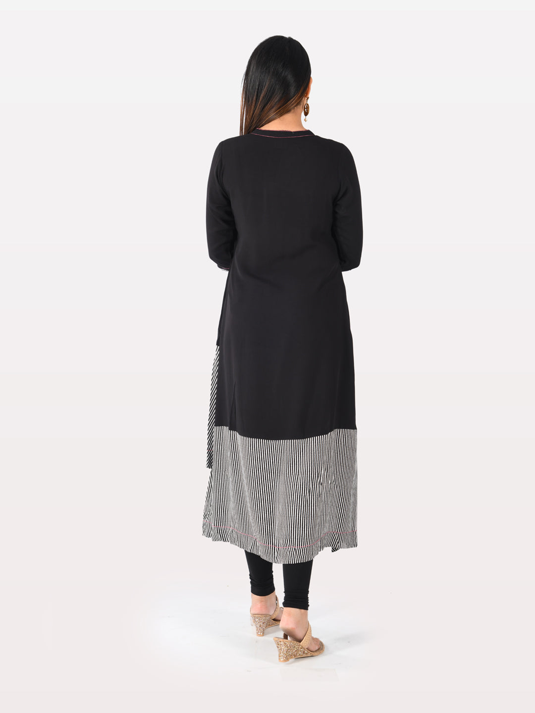 Neeru's Women Black Color Rayon Fabric Tunic 48