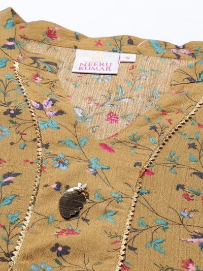 Neeru'S Mustard Color, Rayon Fabric Tunic