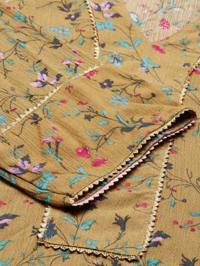 Neeru'S Mustard Color, Rayon Fabric Tunic