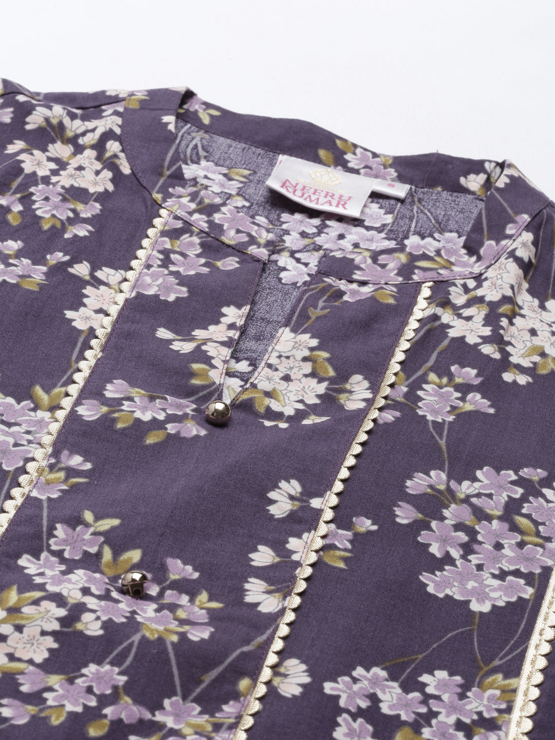 Neeru'S Purple Color Rayon Fabric Kurta