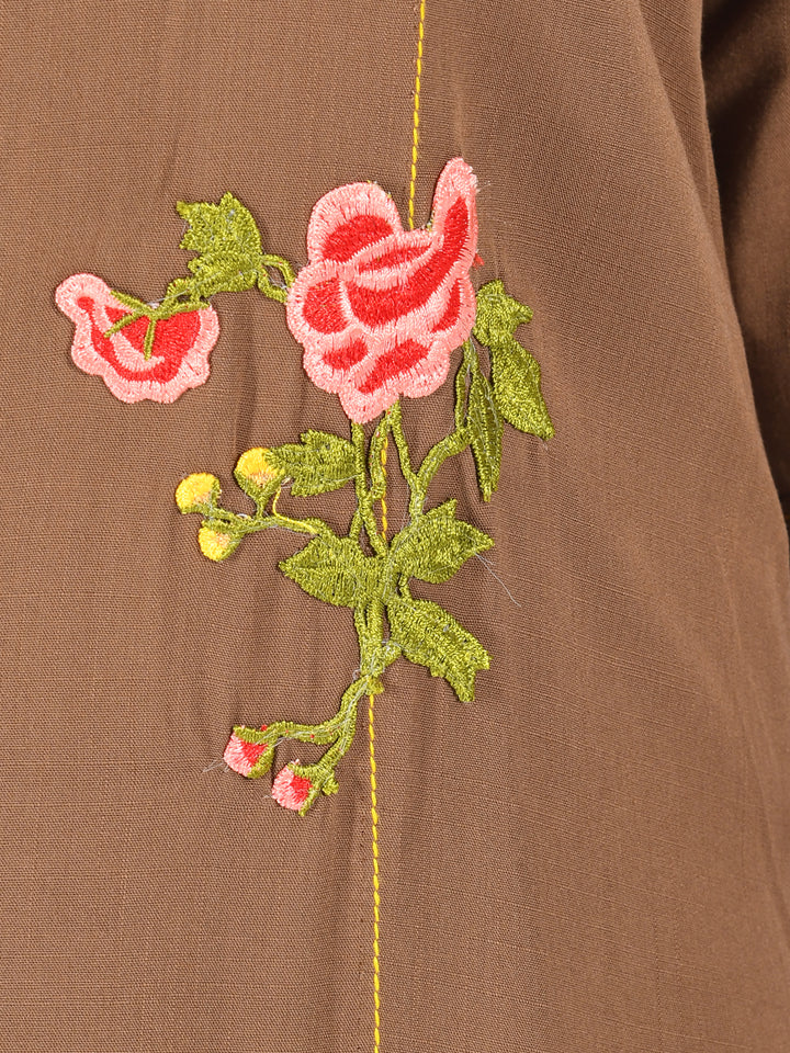 Neerus Pink georgette kurti - detail view 1