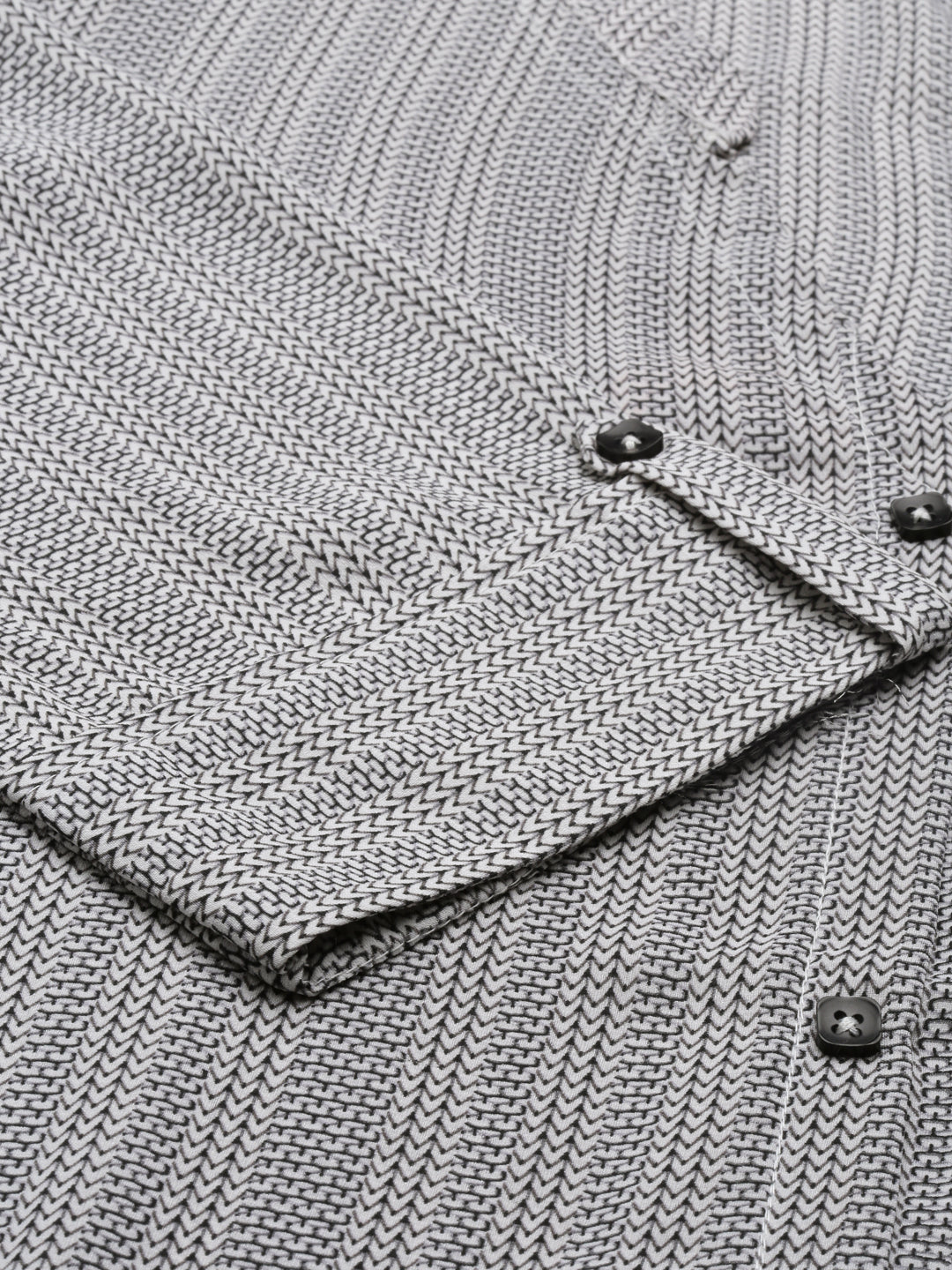 Neerus Grey Curved Cotton Silk Kurtas