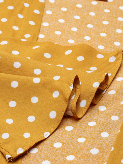 Neeru's Mustard Color Rayon Fabric Kurta