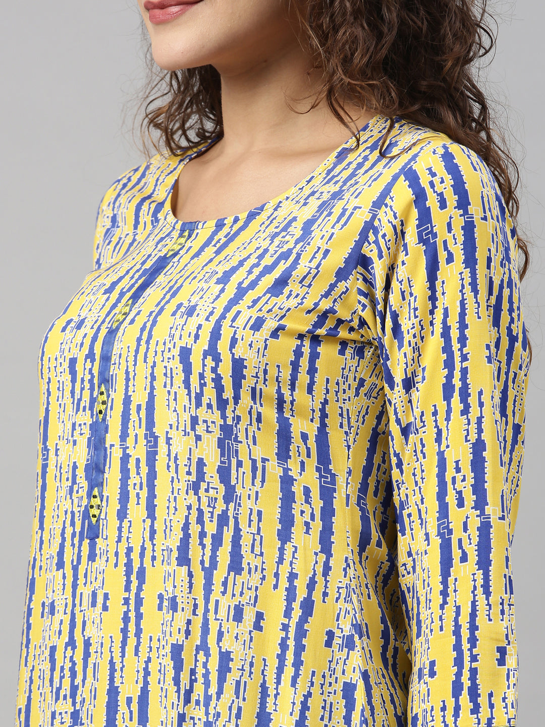 Neeru'S YELLOW color, RAYON fabric Kurta