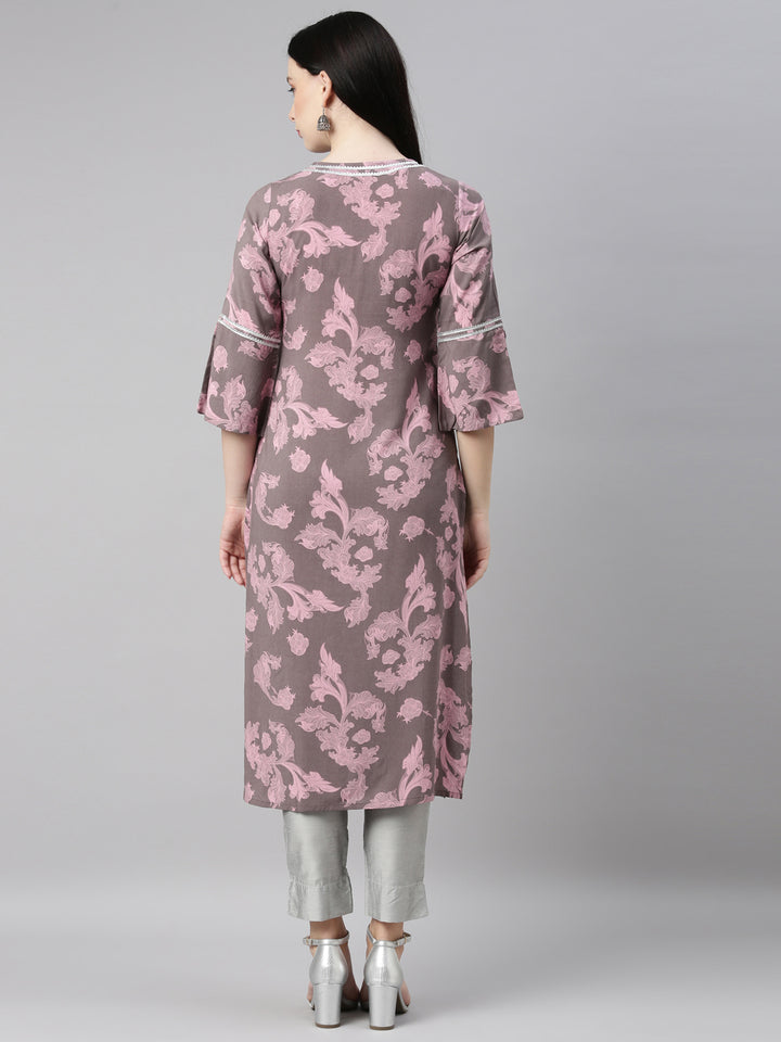 Neerus Mouse Color Rayon Fabric Kurta