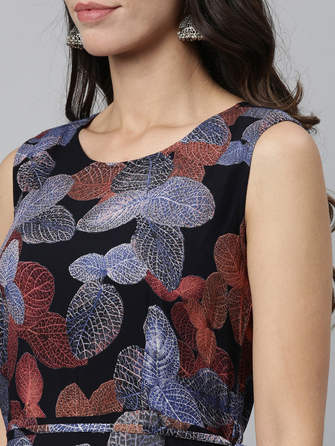 Neeru'S NAVY BLUE color, RAYON fabric Kurta