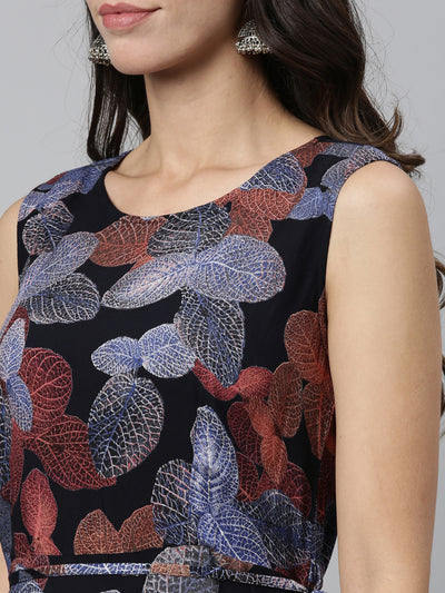 Neeru'S NAVY BLUE color, RAYON fabric Kurta