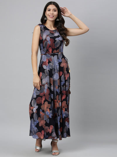 Neeru'S NAVY BLUE color, RAYON fabric Kurta
