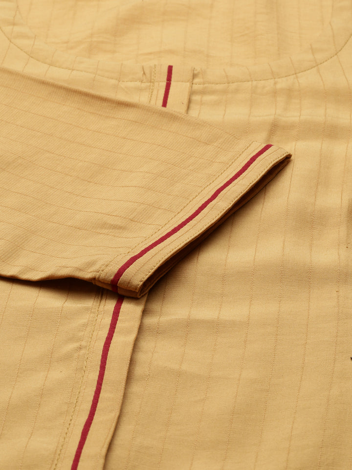 Neerus Mustard Color Rayon Fabric Kurta