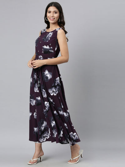 Neeru'S PURPLE color, RAYON fabric Kurta