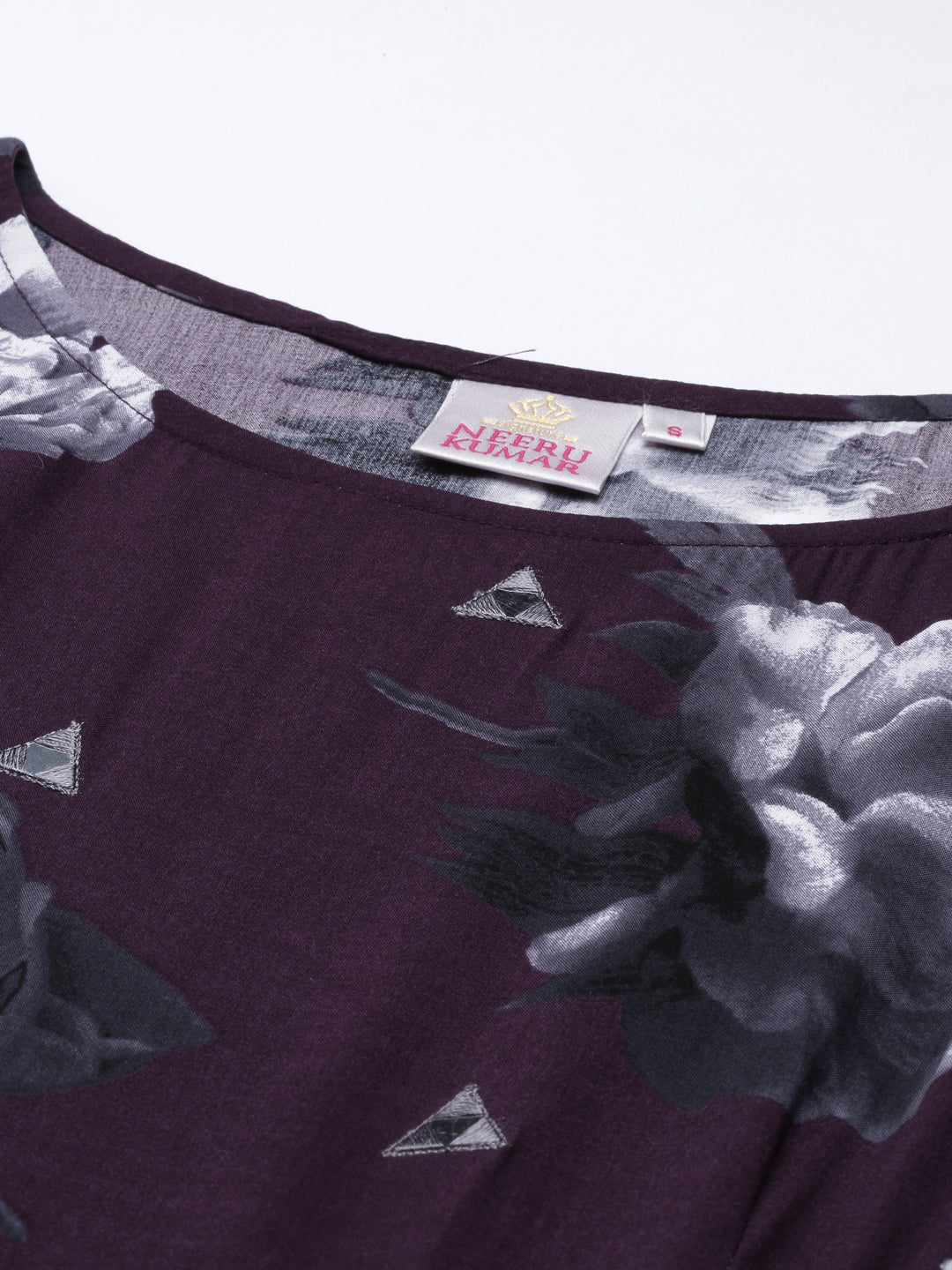 Neeru'S PURPLE color, RAYON fabric Kurta