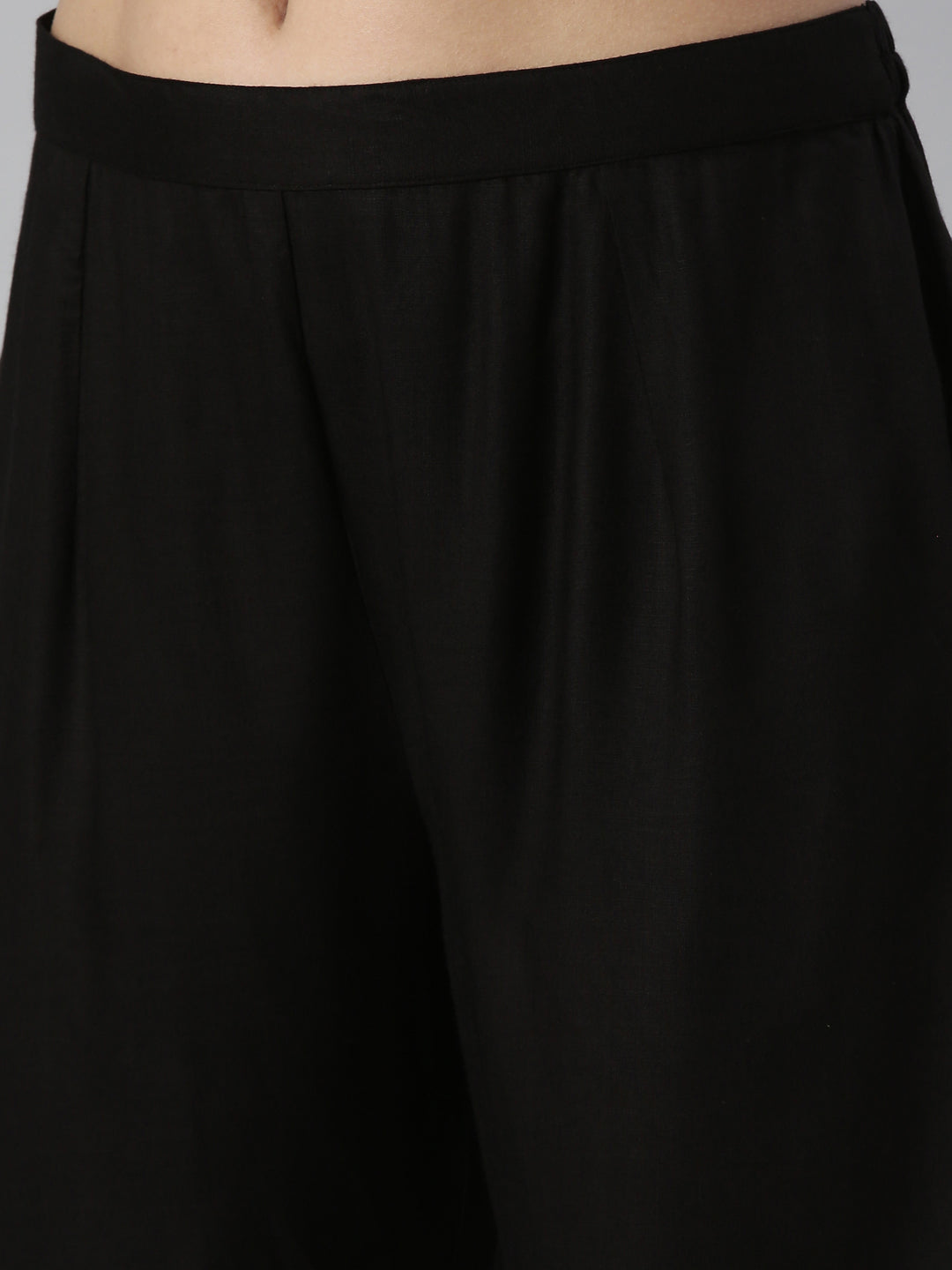 Neerus Off White Color Rayon Fabric Kurta & Palazzo Set