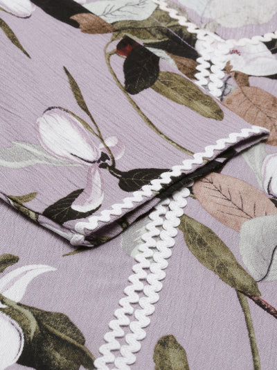 Neeru's Lavender Color Rayon Fabric Kurta