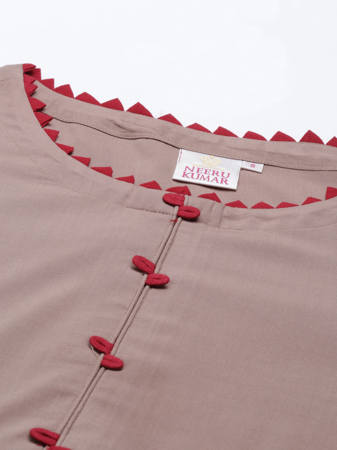 Neeru'S BEIGE Color RAYON Fabric Kurta