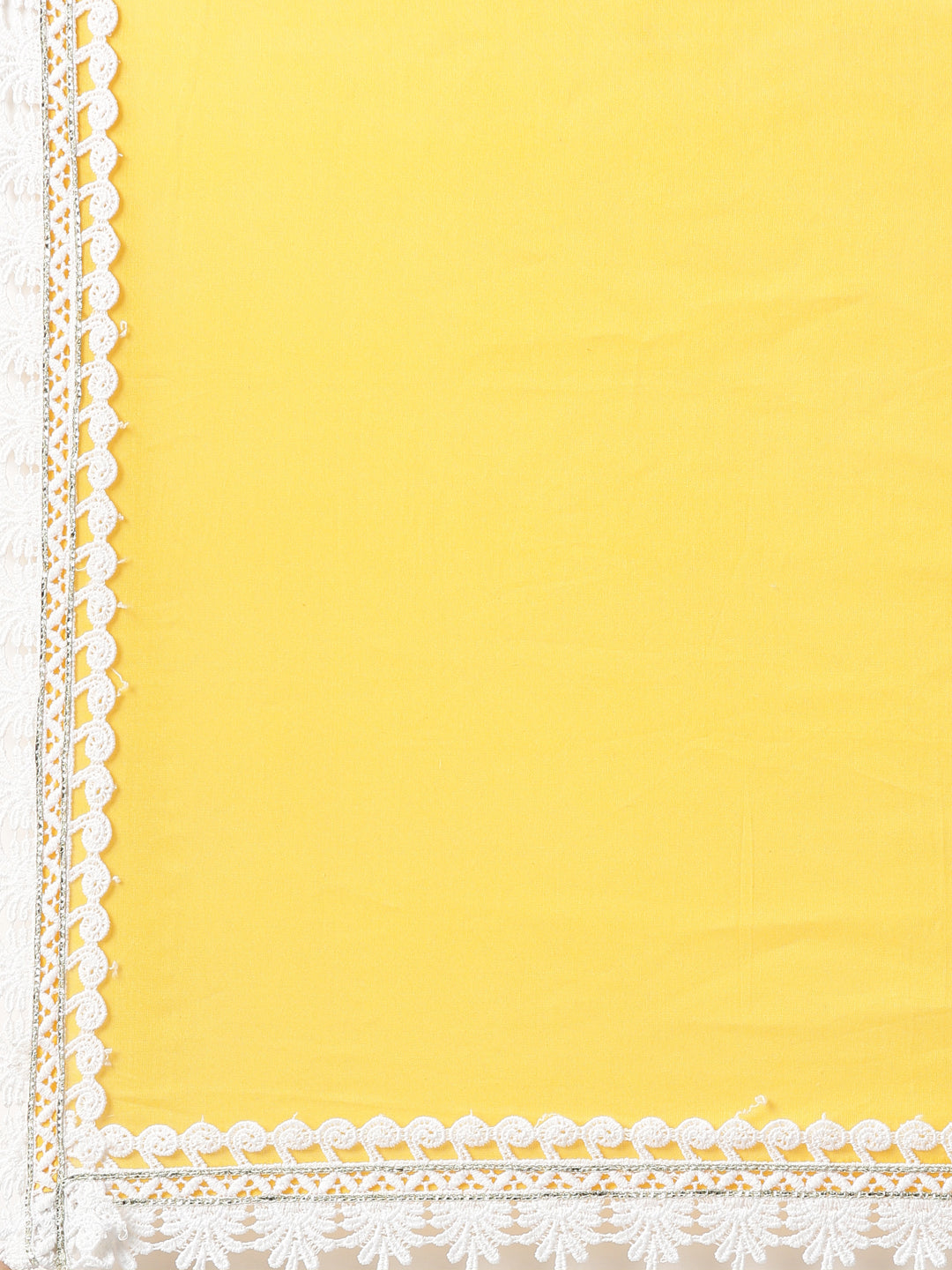 Neerus Women  Mustard Solid Calf Length Kurta And Trousers With Dupatta