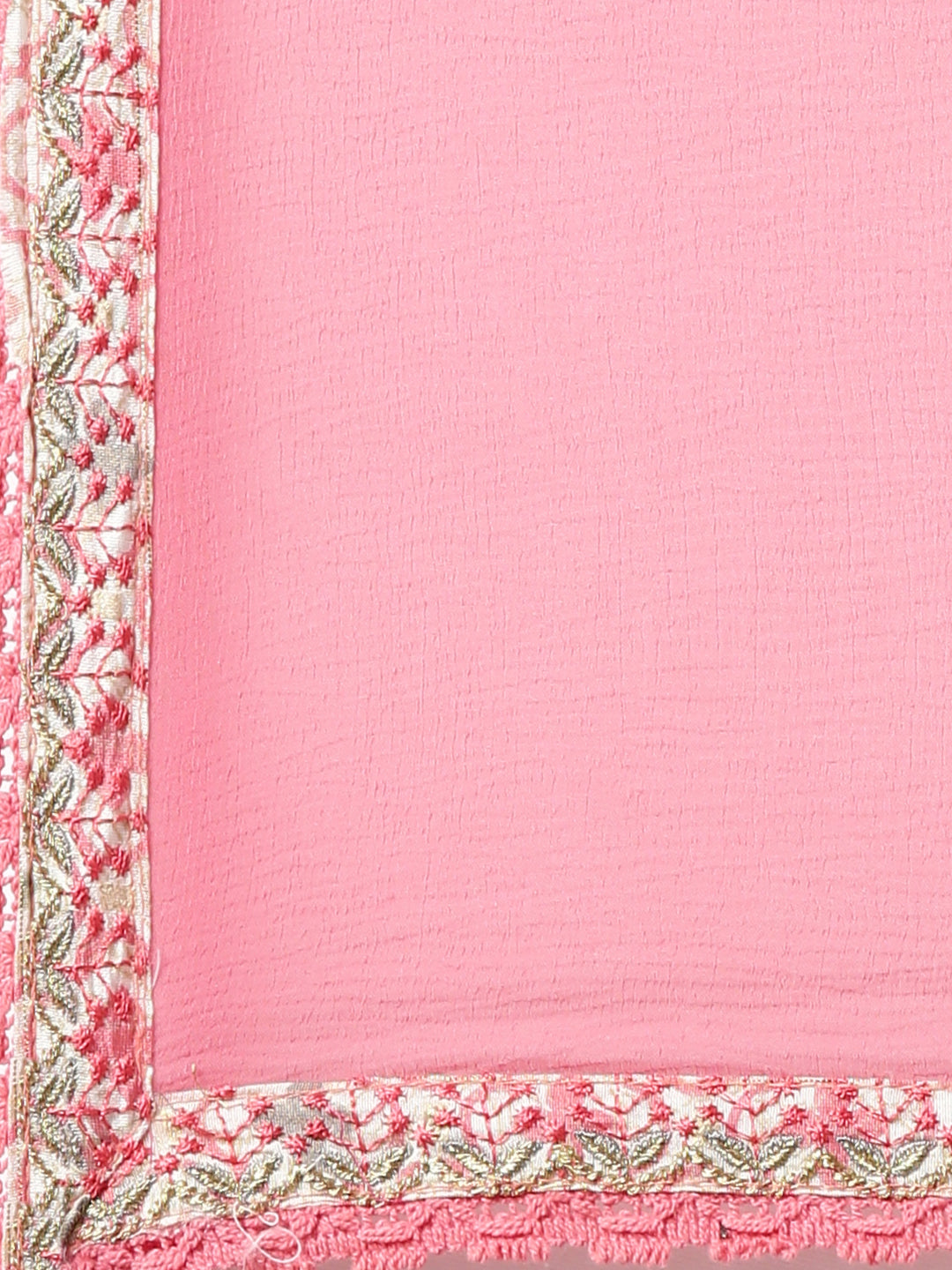 Neerus Multi printed straight kurta set with trouser and dupatta - detail view 4