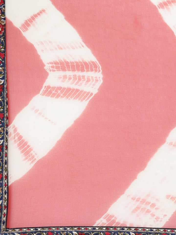 Neerus Blue cotton printed kurta set - detail view 4