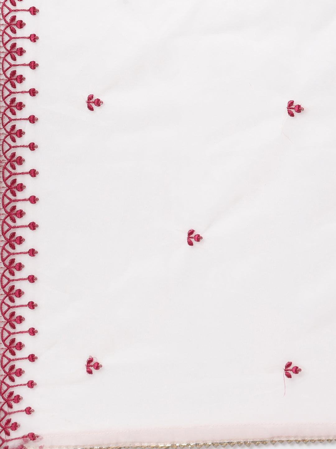 Neerus Peach Regular Knee Length Printed Kurta Embroidered Palazzos With Dupatta