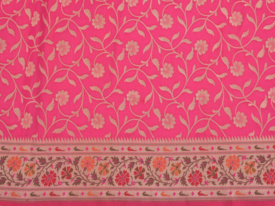 Neeru's Pink Color Silk Fabric Saree